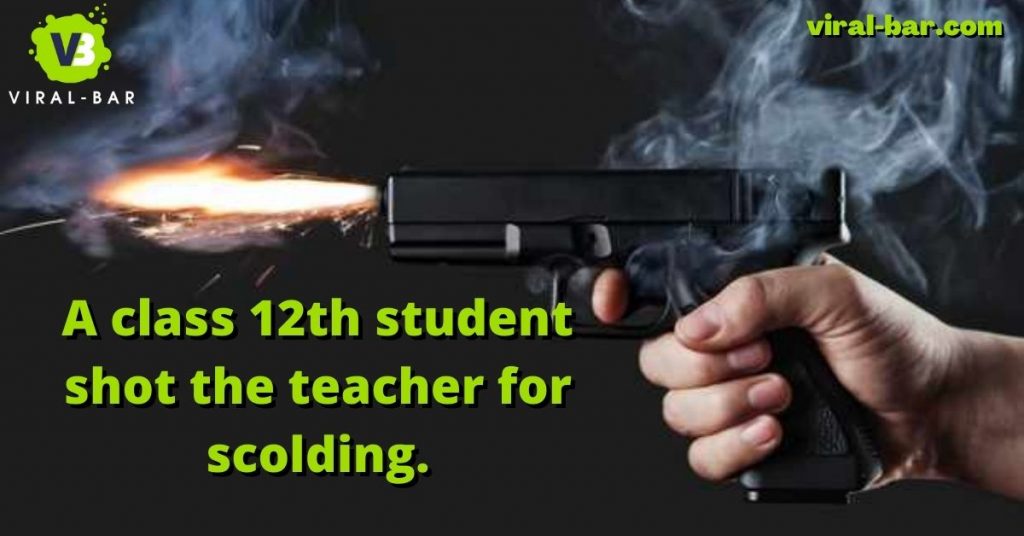 A class 12th student shot his teacher in Ghaziabad, Uttar Pradesh.